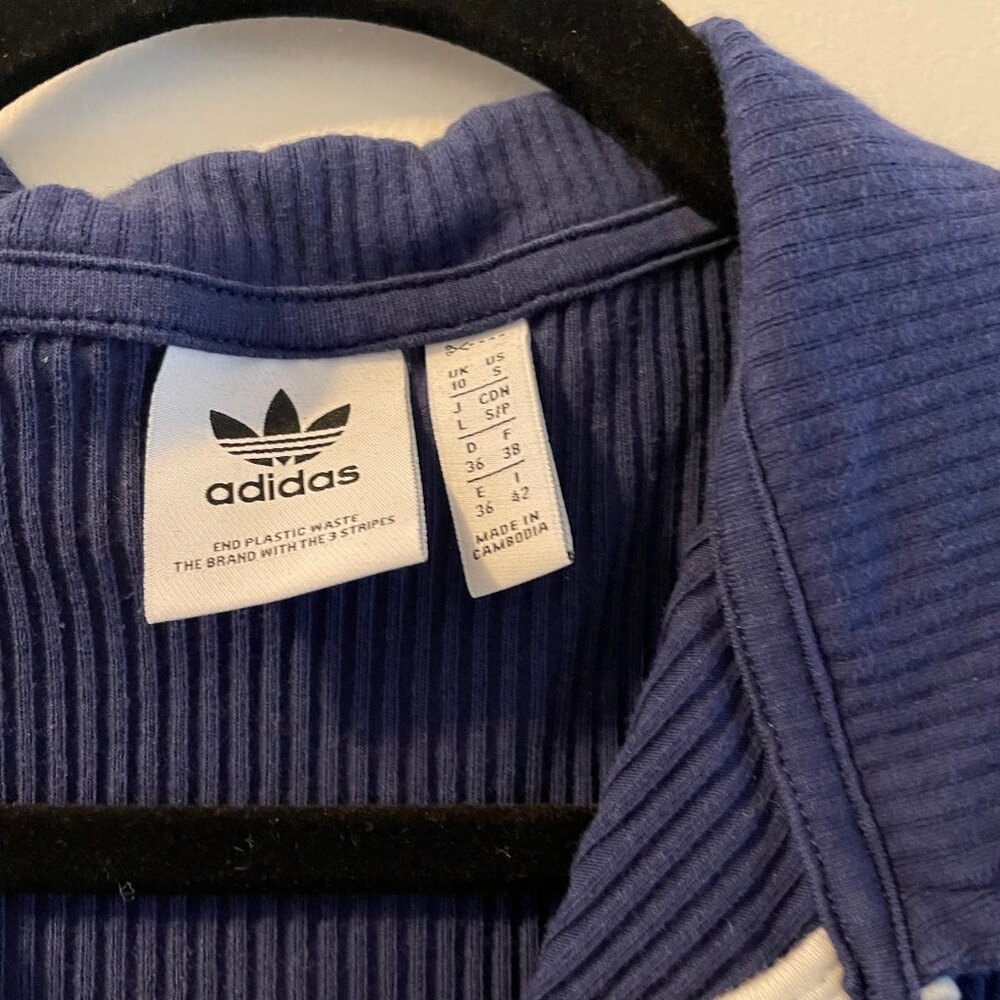 Adidas Blue Ribbed Dress - Picture 2 of 2